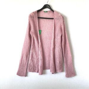 United Colours Of Benetton Knitted Open Front Mohair Cardigan